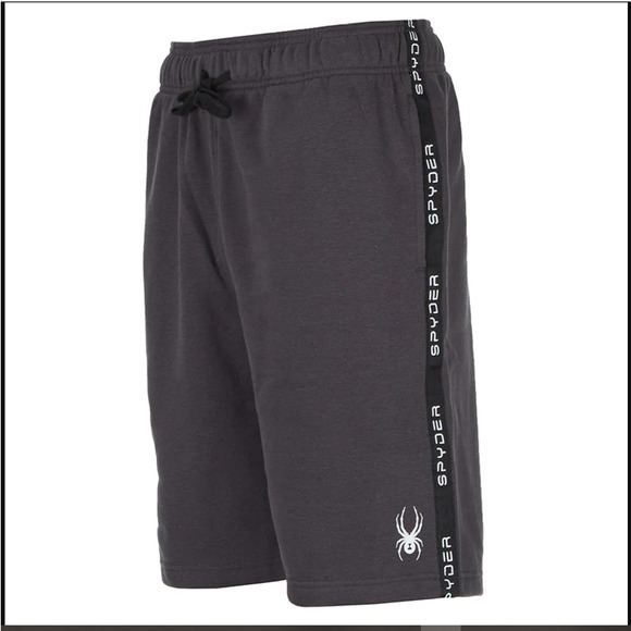Spyder Men's Shorts Gray Black Medium Sweatshorts Athletic Cotton Poly MSRP$45 - Picture 1 of 4